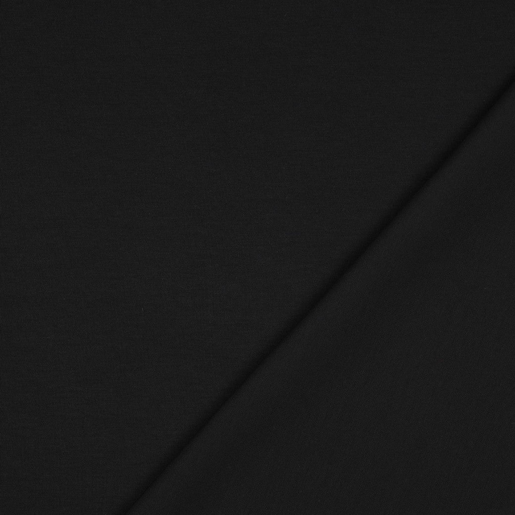 Interlock Jersey Baumwolle schwarz
