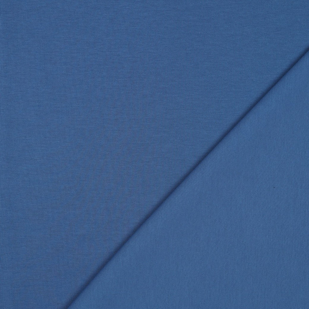 Interlock Jersey Baumwolle blau