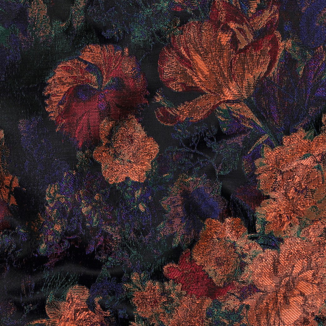 Jacquard Blumen mehrfarbit - Poppy Magazin