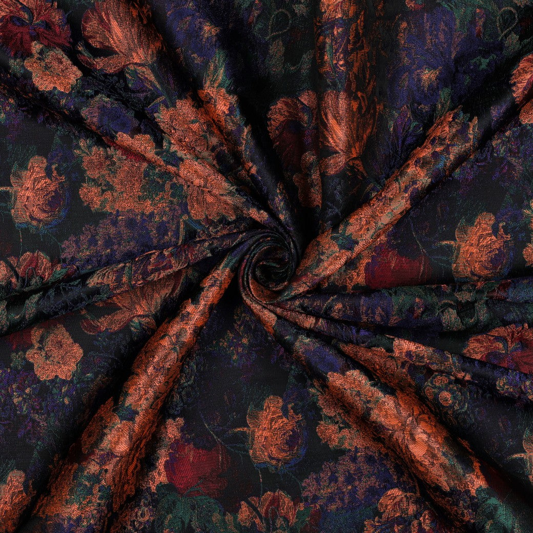 Jacquard Blumen mehrfarbit - Poppy Magazin