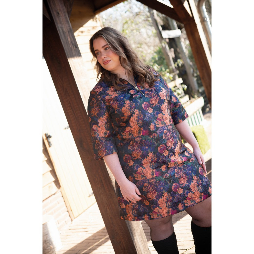 Jacquard Blumen mehrfarbit - Poppy Magazin
