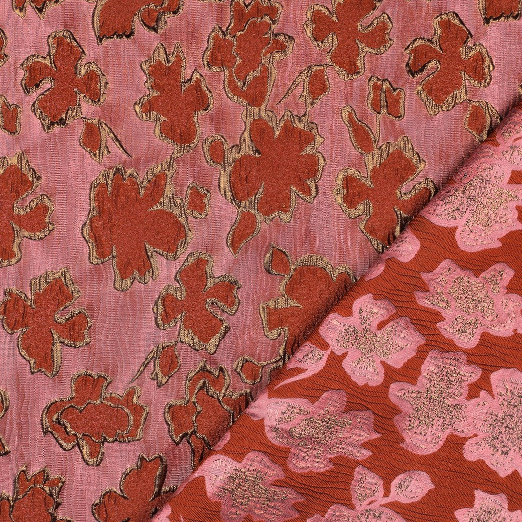 Jacquard Blumen rosa - Poppy Magazin