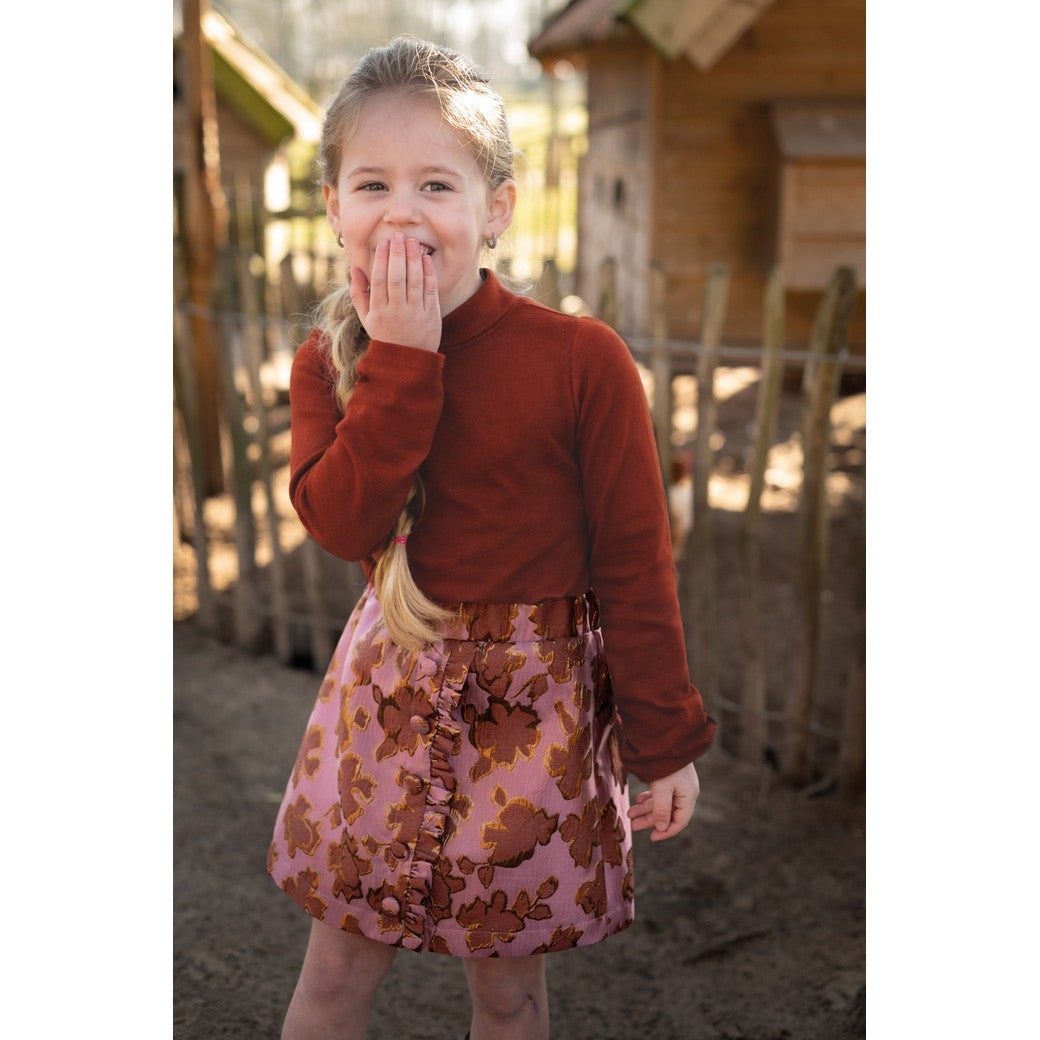 Jacquard Blumen rosa - Poppy Magazin