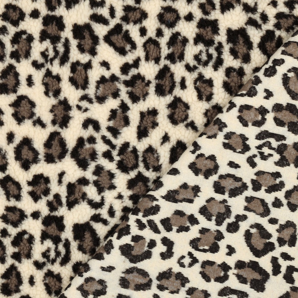 Teddystoff Jacquard Animal Skin Leo natural