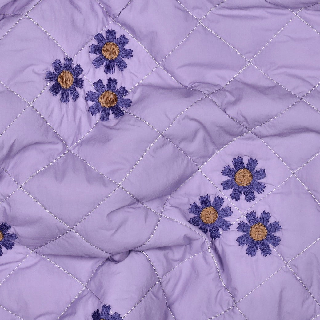 Bald erhältlich - Stepper bestickt Blumen lila