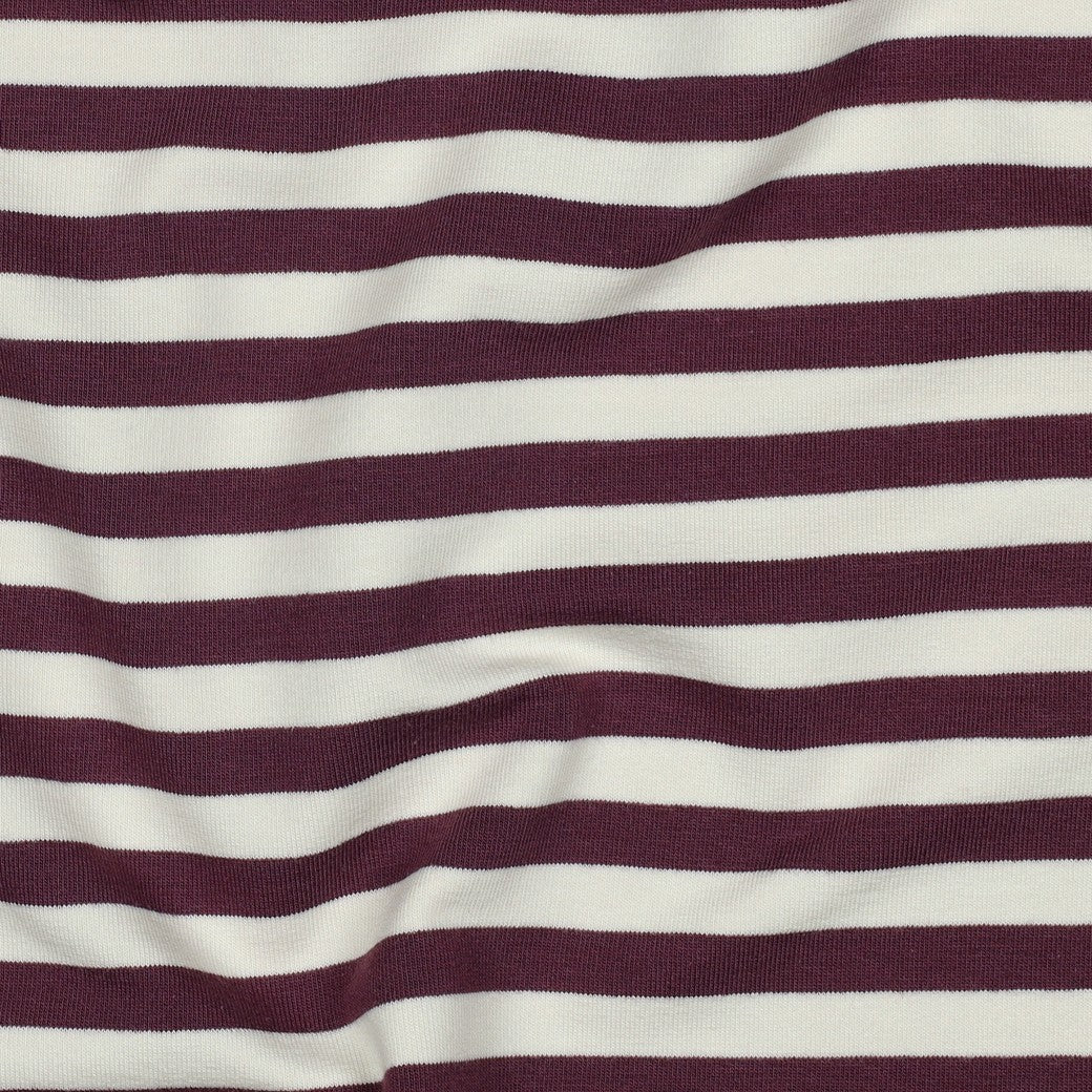 Sweat Streifen aubergine