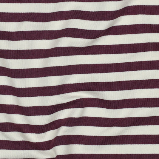Sweat Streifen aubergine