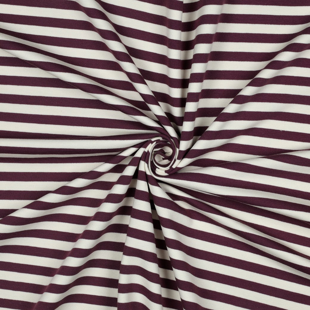 Sweat Streifen aubergine