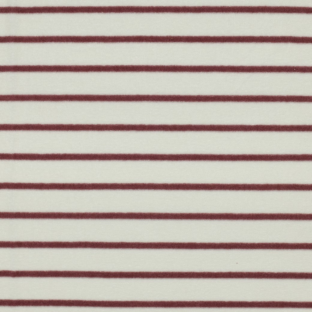 Bald erhältlich - Frottee Baumwolle garngefärbt Streifen ecru mauve