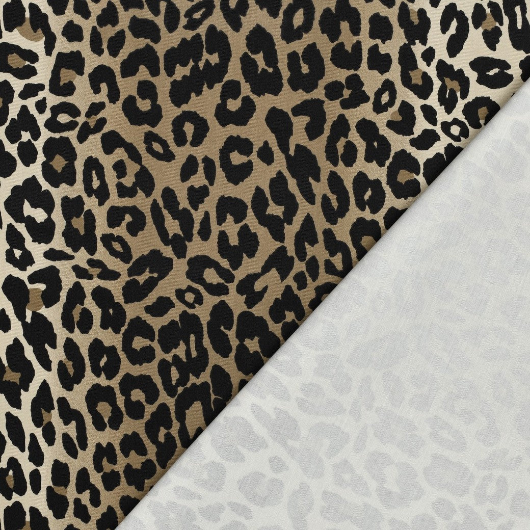 Baumwolle Twill Stretch Animalprint Leo - Poppy Magazin