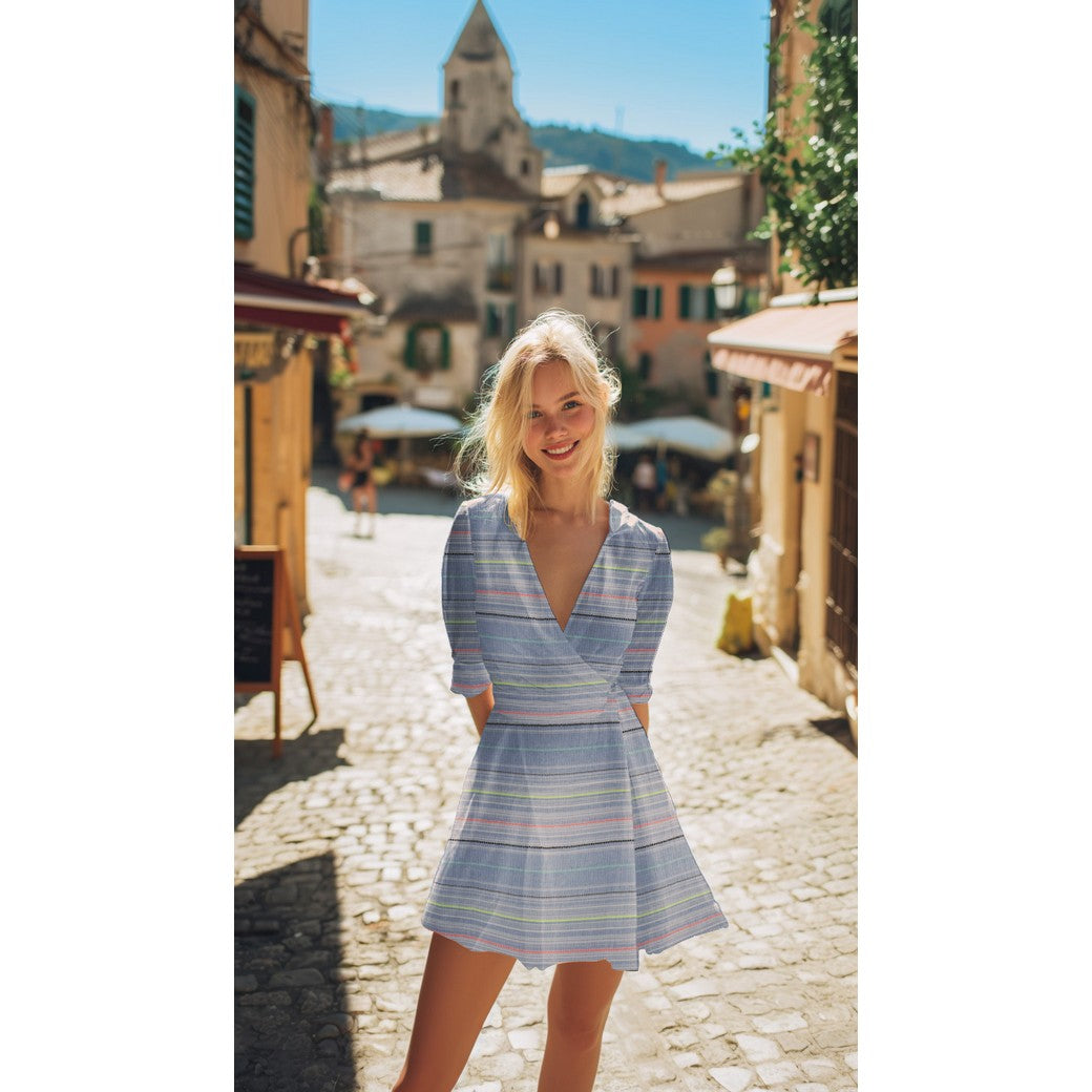 Bald erhältlich - Baumwolle garngefärbt Streifen neon jeans