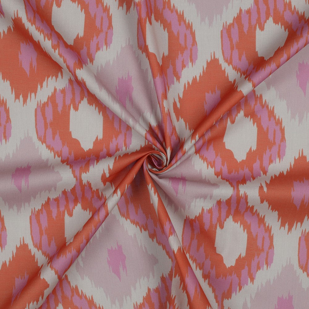 Baumwolle Voile digital ikat pink orange