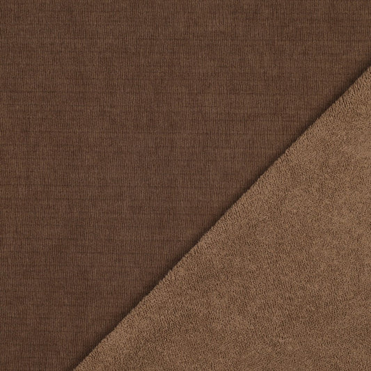 Beidseitig gestrickter Velour Sherpa braun