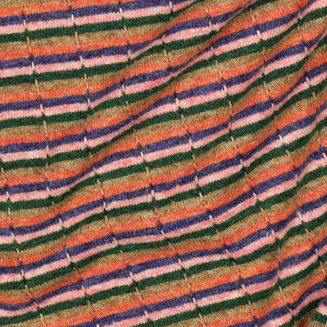 Strick Jacquard Streifen bunt - Poppy Magazin