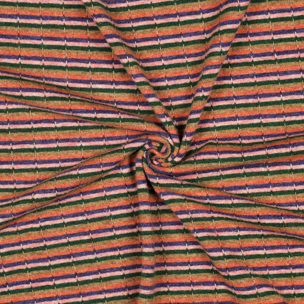 Strick Jacquard Streifen bunt - Poppy Magazin