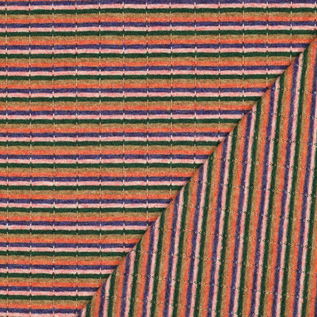 Strick Jacquard Streifen bunt - Poppy Magazin