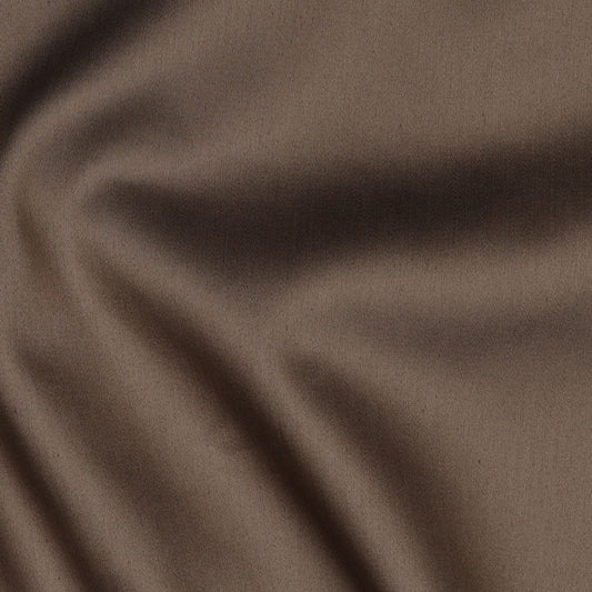 Baumwollsatin uni toffee