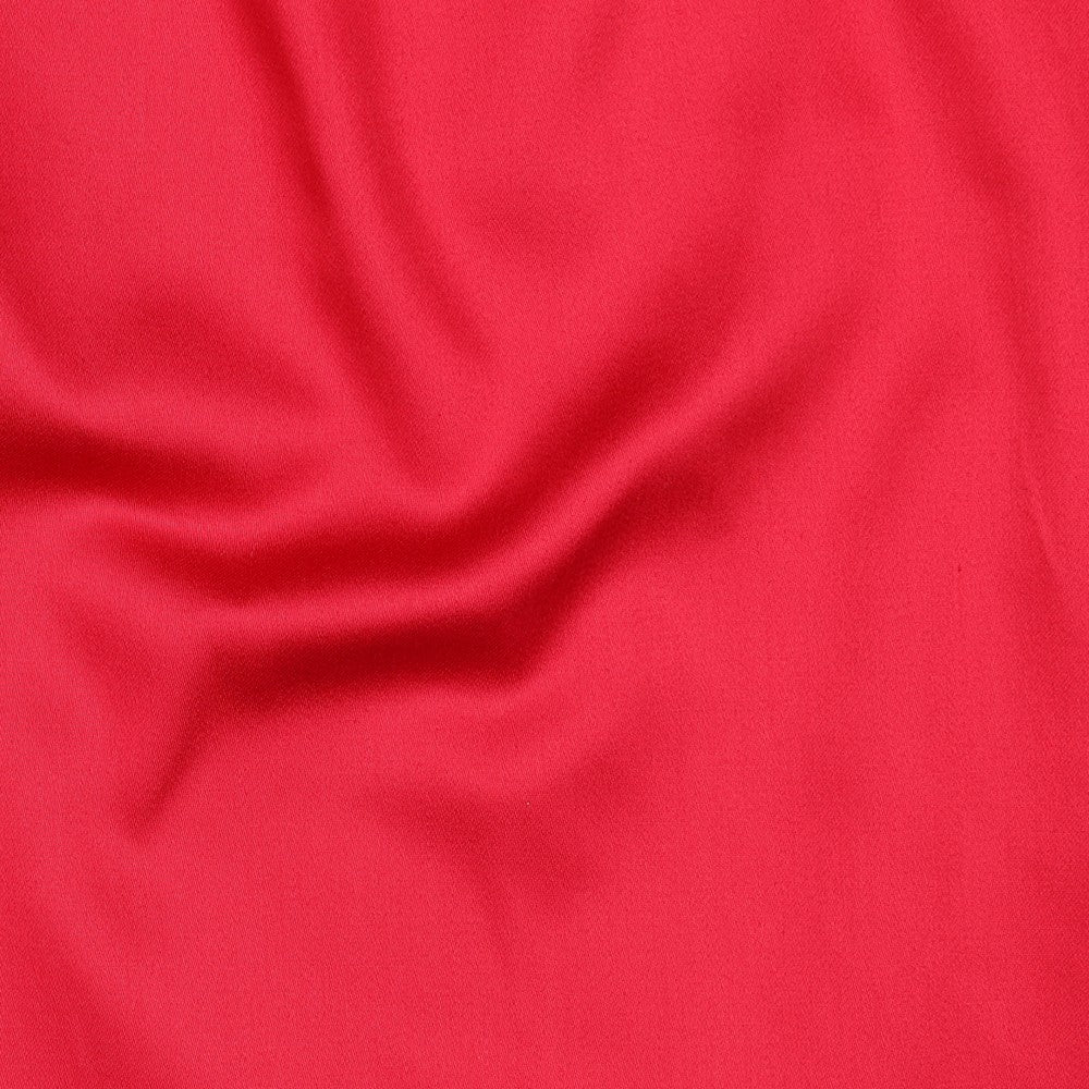 MITTWOCHS-TRALLAFITTI - Baumwollsatin uni cerise kirschrot 1m