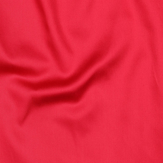 Baumwollsatin uni cerise kirschrot