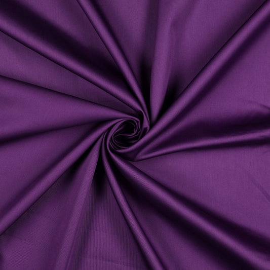 Baumwollsatin Bluse uni dunkel violett Kombi Nerida Hansen
