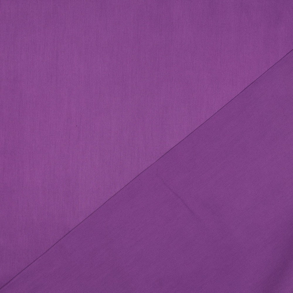 MITTWOCHS-TRALLAFITTI - Baumwollsatin uni dunkel  violett 1m