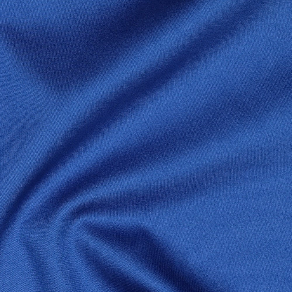 MITTWOCHS-TRALLAFITTI - Baumwollsatin uni kobalt blau 1m