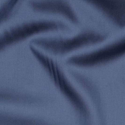 Baumwollsatin uni mitternachts blau