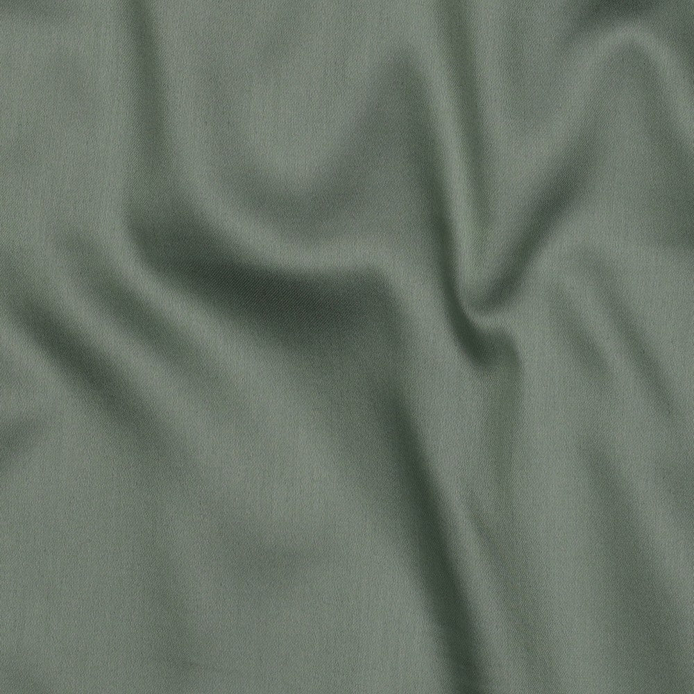 MITTWOCHS-TRALLAFITTI - Baumwollsatin uni dunkel salbei 1m