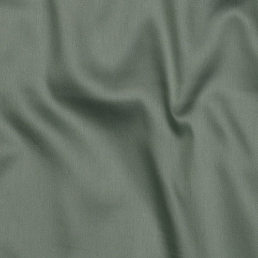 Baumwollsatin uni dunkel salbei