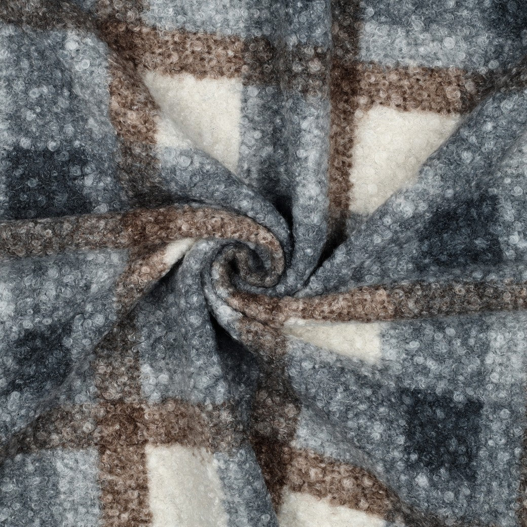 Boucle Karos blau - Poppy Magazin