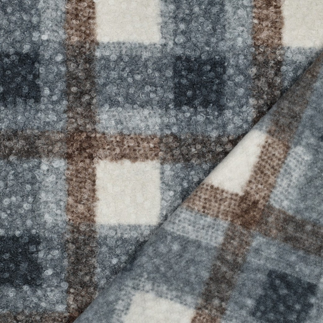 Boucle Karos blau - Poppy Magazin