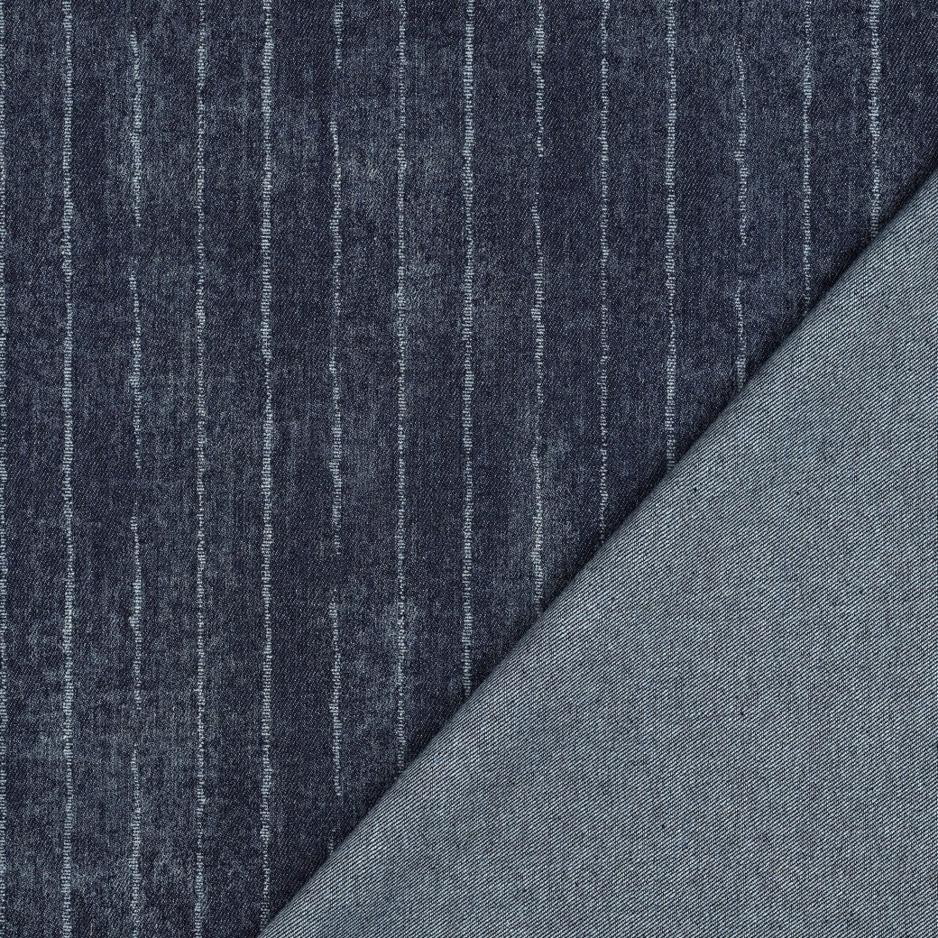 Jeans Denim Streifen indigo - Poppy Magazin