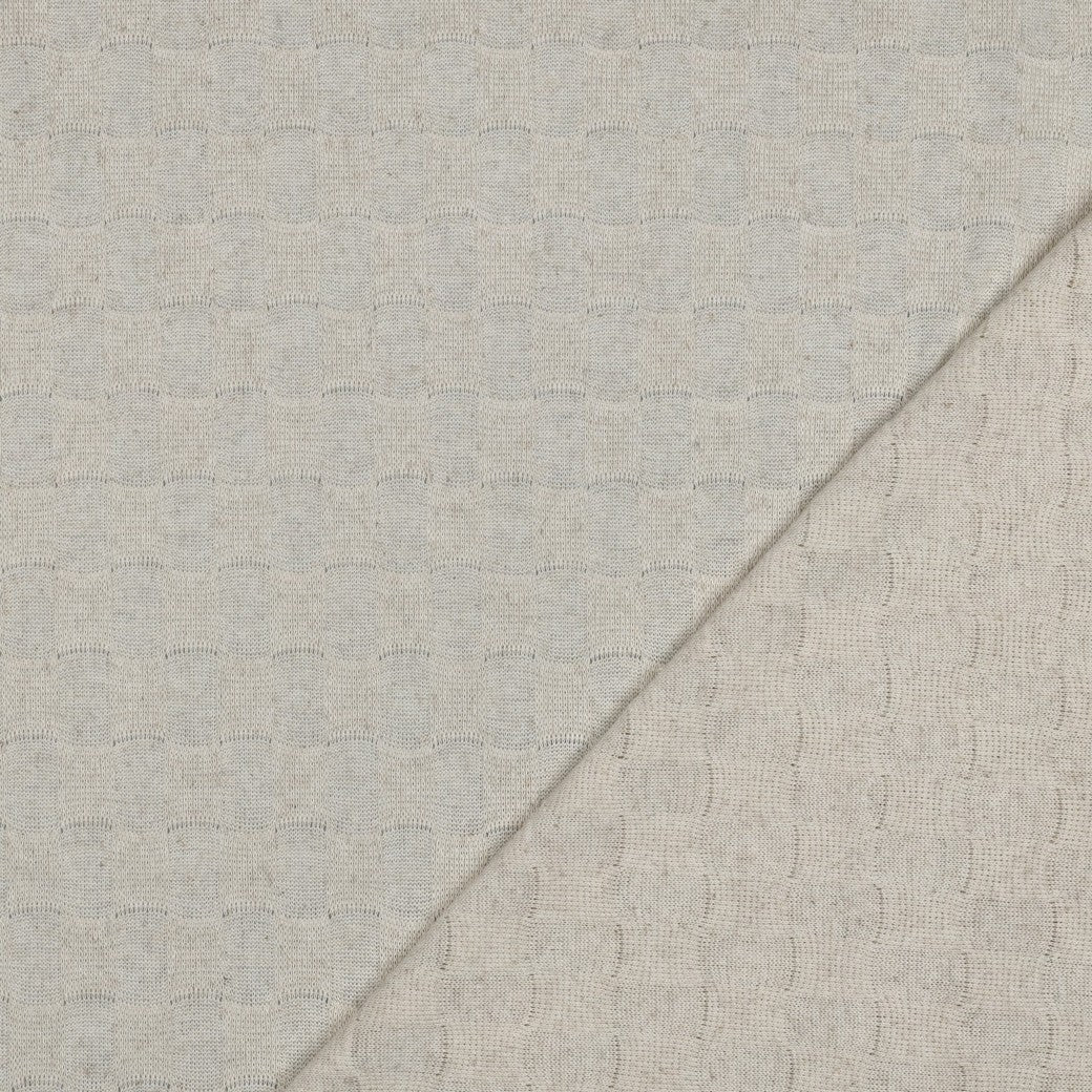 BALD ERHÄLTLICH - Strick Jacquard beige meliert