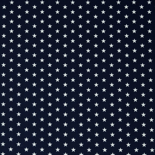 Baumwolle Sterne dunkelblau