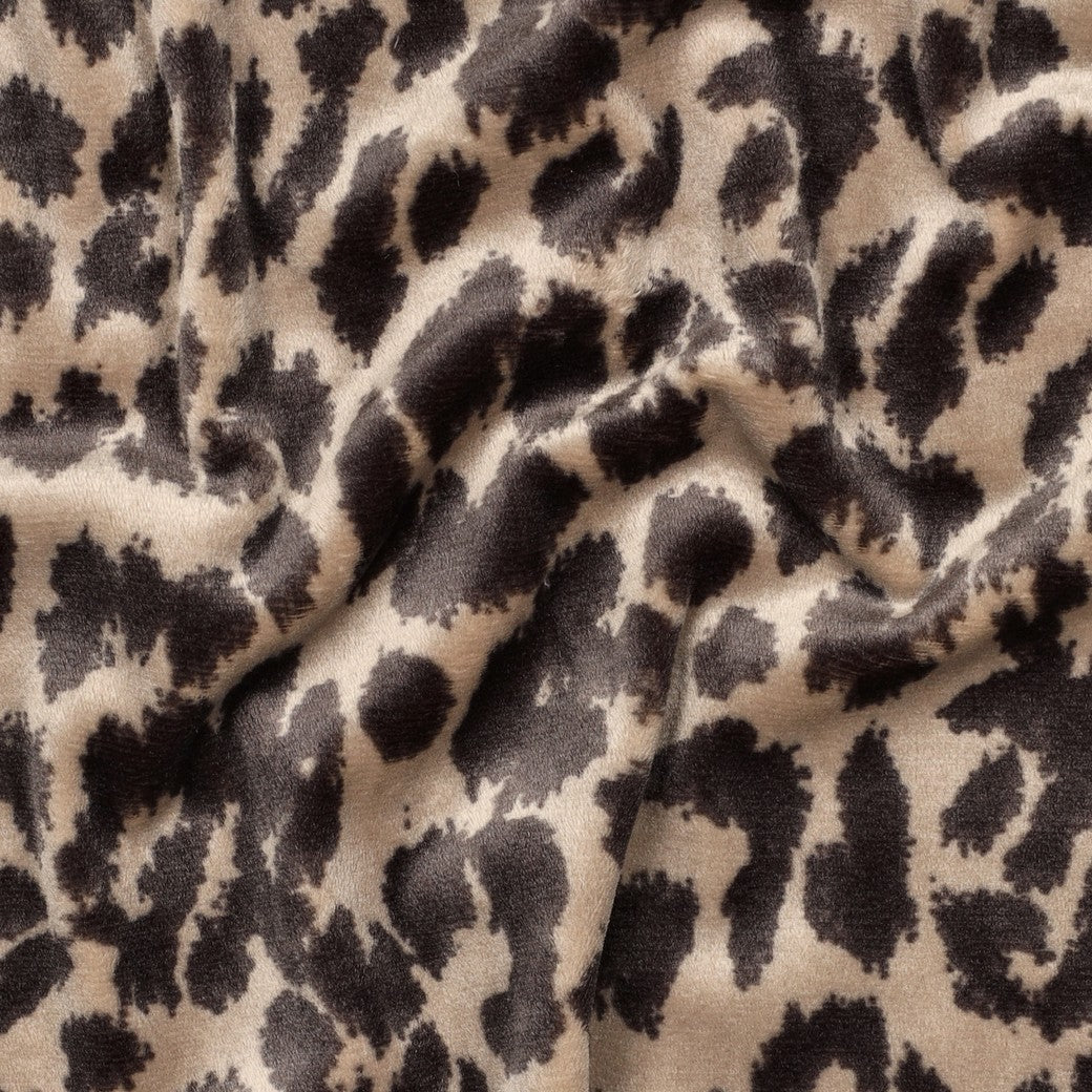 BALD ERHÄLTLICH - Strick superweich animalprint beige