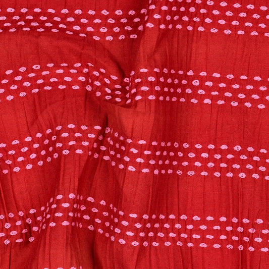 Baumwolle dobby Jacquard Streifen rot pink