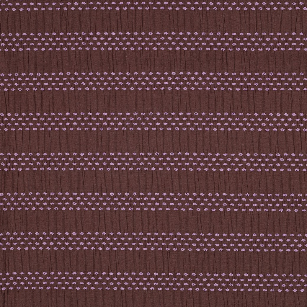 BALD ERHÄLTLICH - Baumwolle dobby Jacquard Streifen braun flieder