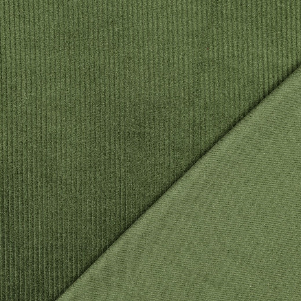 BALD ERHÄLTLICH - Cord washed waldgrün