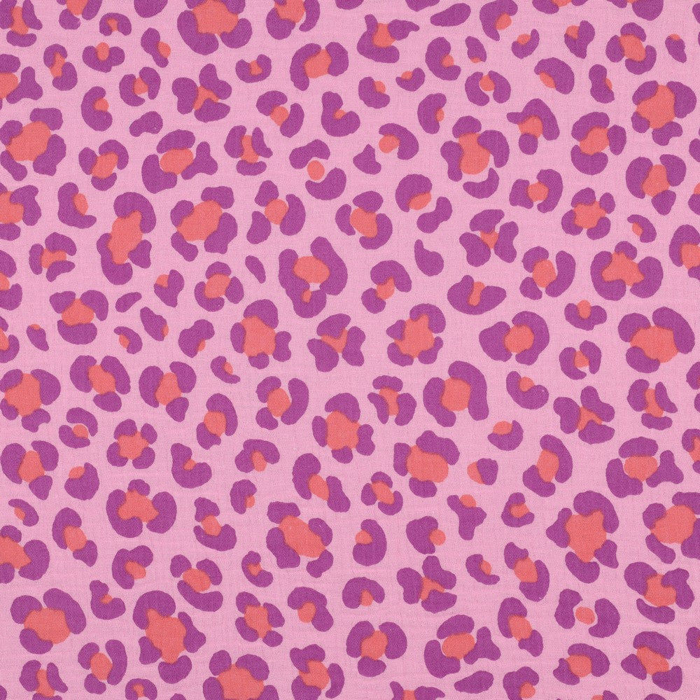 Musselin Animal Skin Leo pink