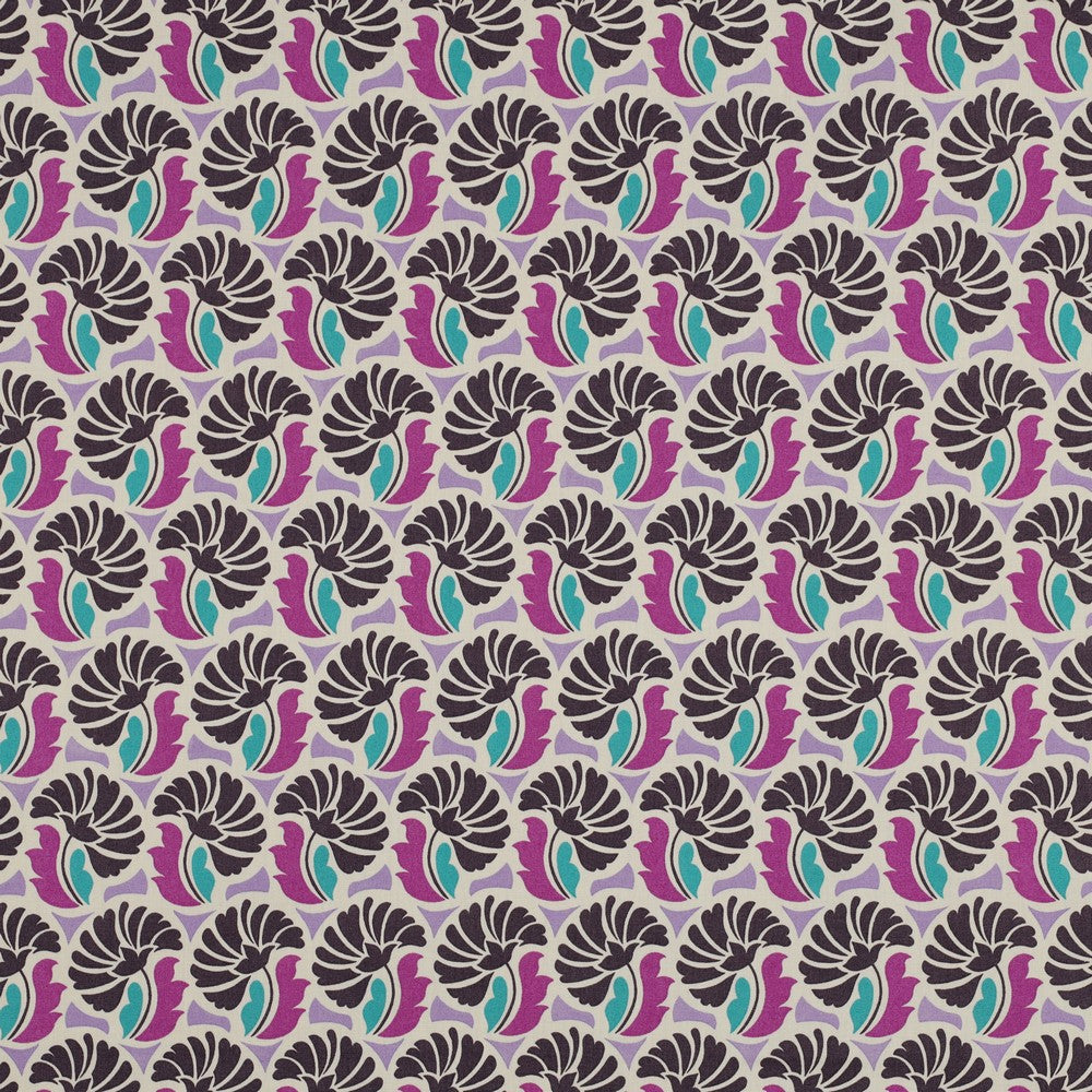 Baumwolle Flowers Purple