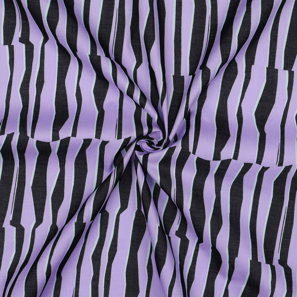 Baumwolle Voile Geometric lavender