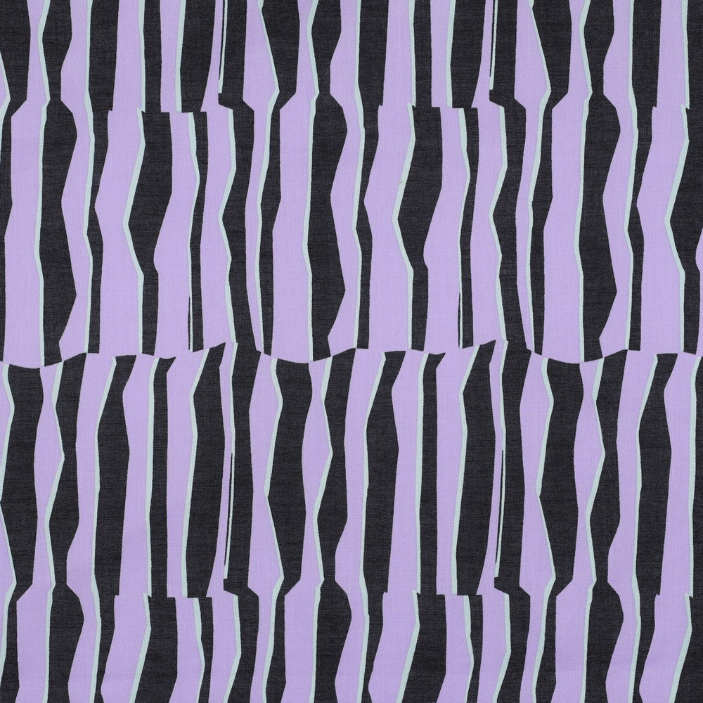 Baumwolle Voile Geometric lavender
