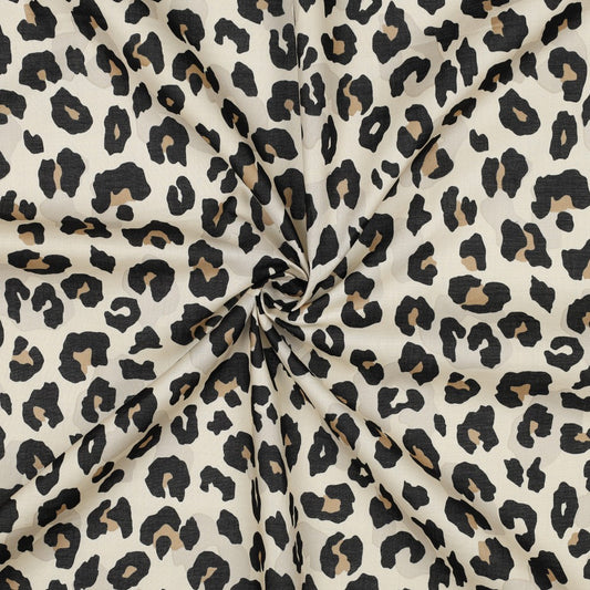 Baumwolle Voile Animal Skin Leo sand