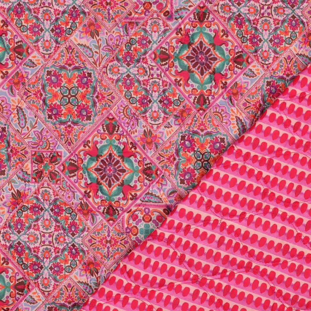 Stepper Baumwolle Voile digital Patchwork pink
