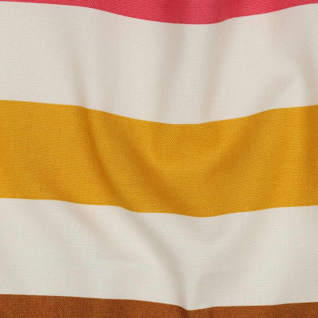 BALD ERHÄLTLICH - Canvas Streifen Multicolour gelb rost petrol