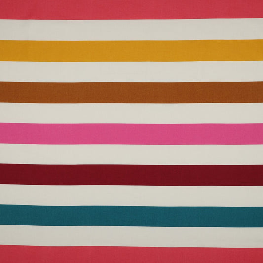 BALD ERHÄLTLICH - Canvas Streifen Multicolour gelb rost petrol