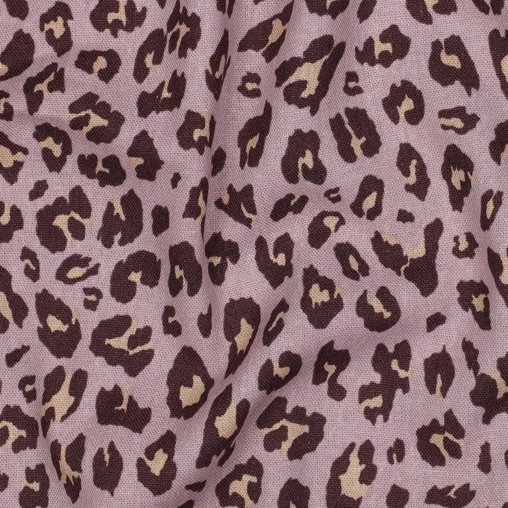 Leinen Viskose animal skin mauve