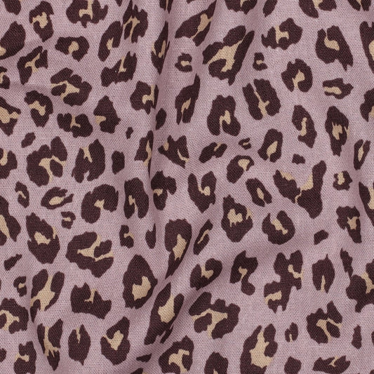 Leinen Viskose animal skin mauve