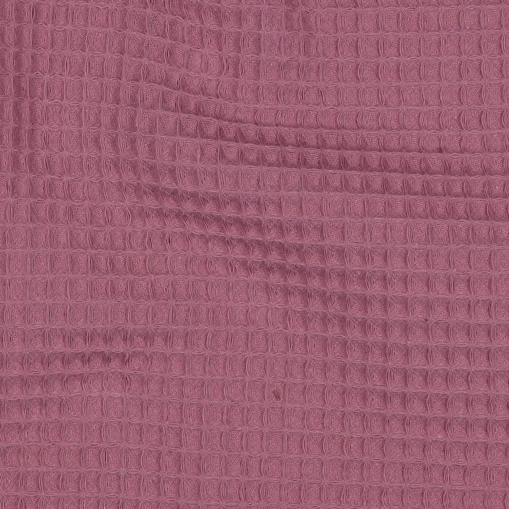 Waffelpiqué uni mauve