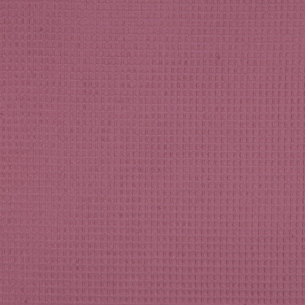 Waffelpiqué uni mauve